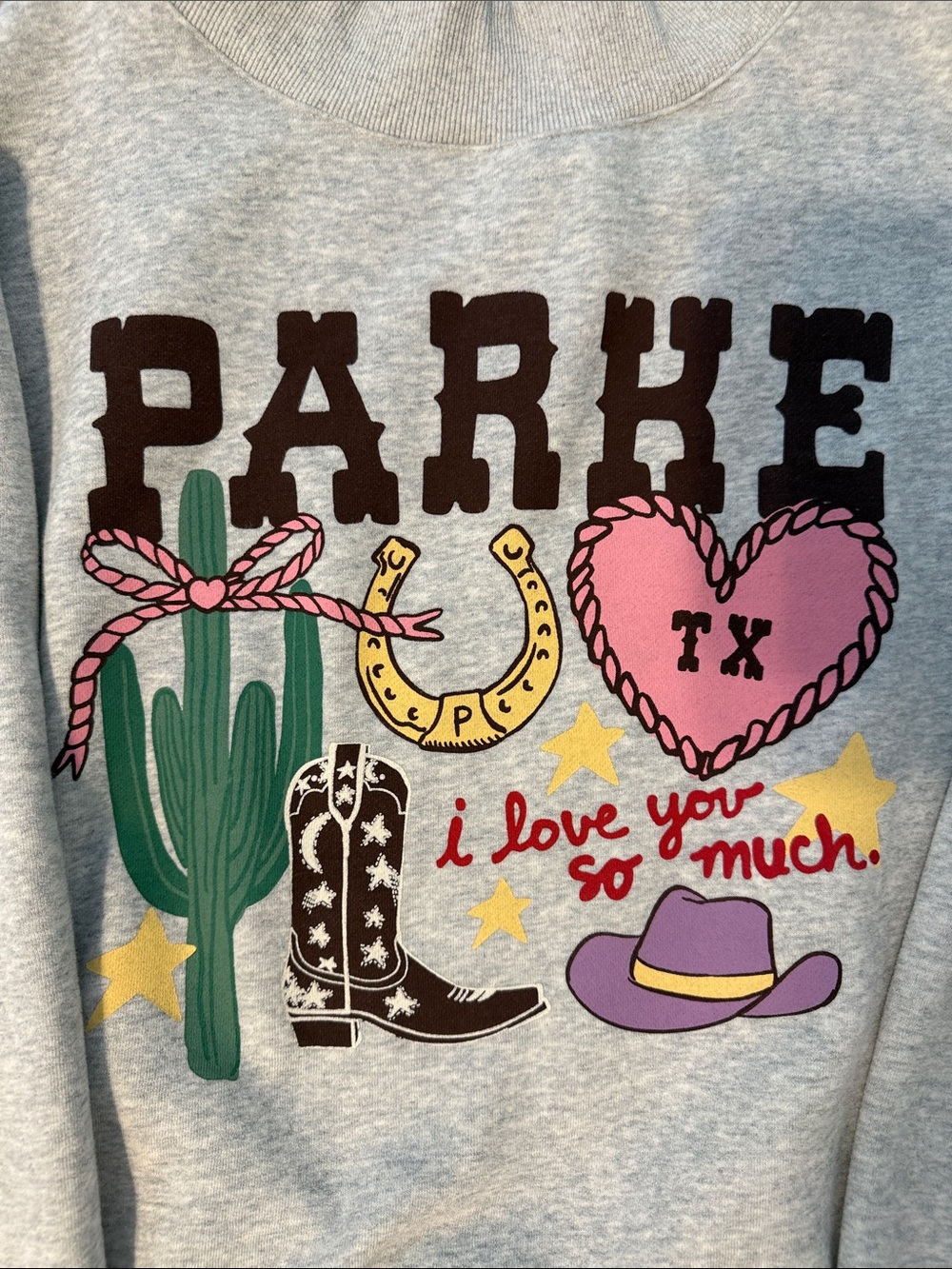 Parke TX Graphic Crewneck Sweatshirt - Picture 3 of 4